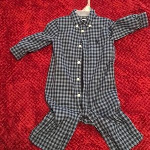 🎈 Ralph Lauren Plaid onesie🎈